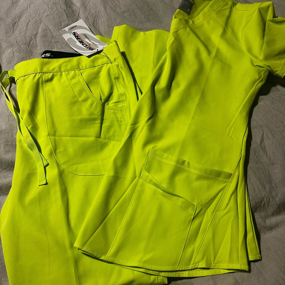 Brand new with tags sketchers scrubs size medium, lime color